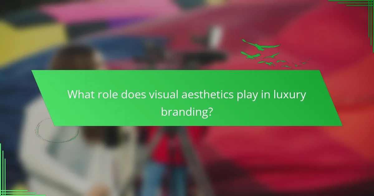 What role does visual aesthetics play in luxury branding?